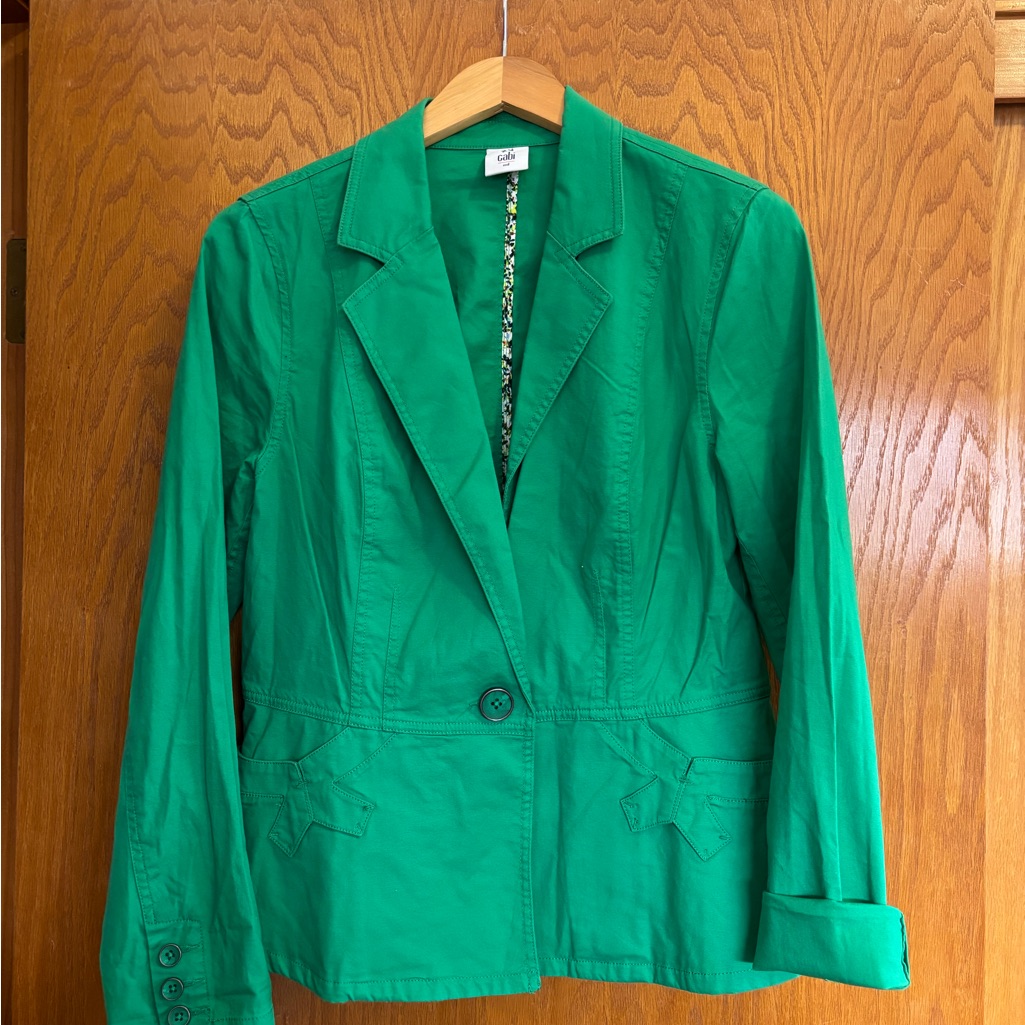 Cabi Emerald Green Blazer Classic Tailored Style